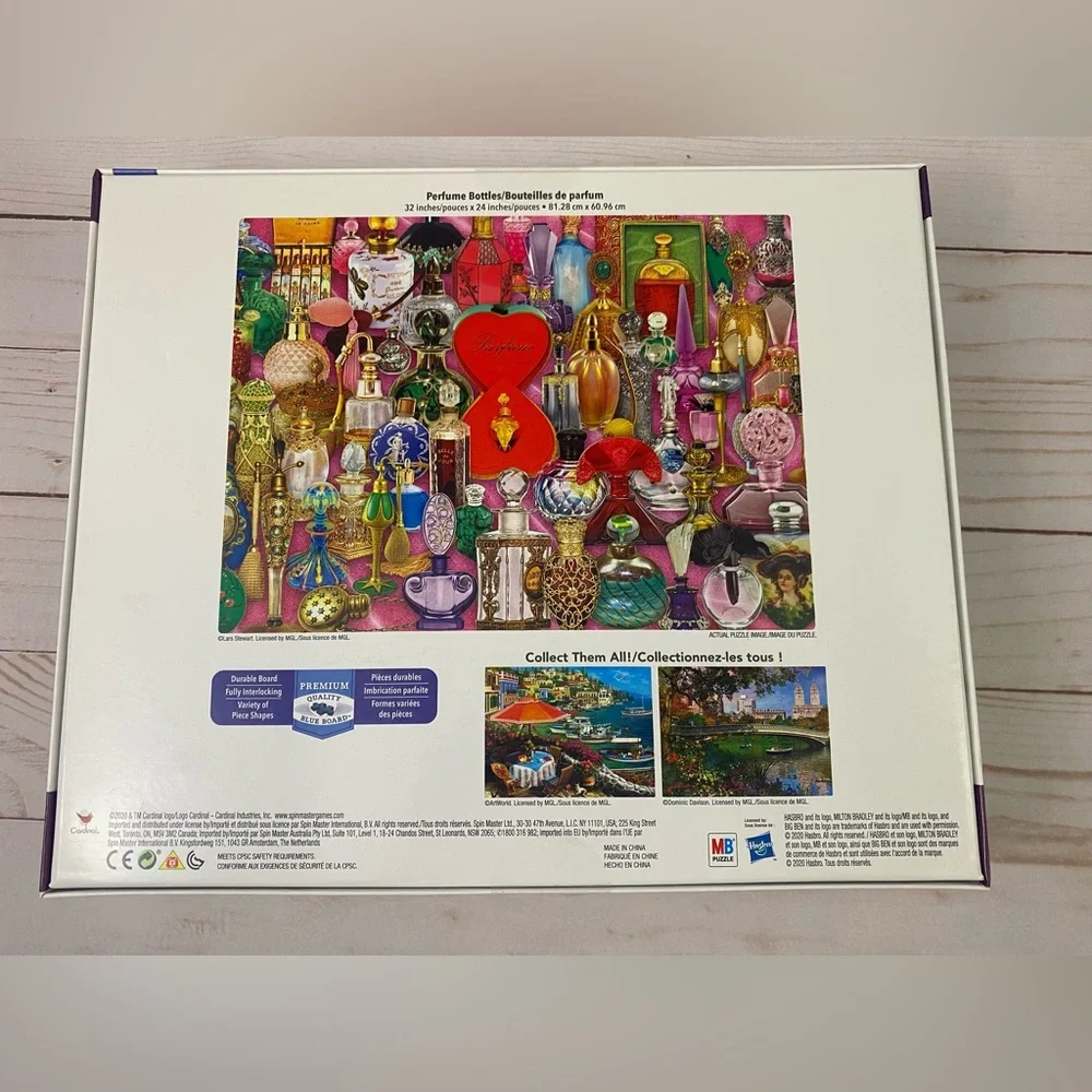 Lars Stewart Perfume Bottles MB Puzzle 2000 Piece Puzzle New